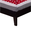 Leo & Lacey Contemporary Twin Solid Wood Foundation Bed in Espresso