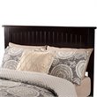 Leo & Lacey Contemporary Queen Solid Wood Foundation Bed in Espresso