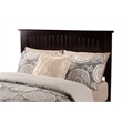 Leo & Lacey Contemporary Queen Solid Wood Foundation Bed in Espresso