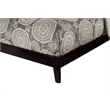 Leo & Lacey Contemporary Queen Solid Wood Foundation Bed in Espresso