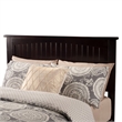 Leo & Lacey Contemporary King Solid Wood Foundation Bed in Espresso
