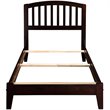 Leo & Lacey Contemporary Twin XL Solid Wood Foundation Bed in Espresso