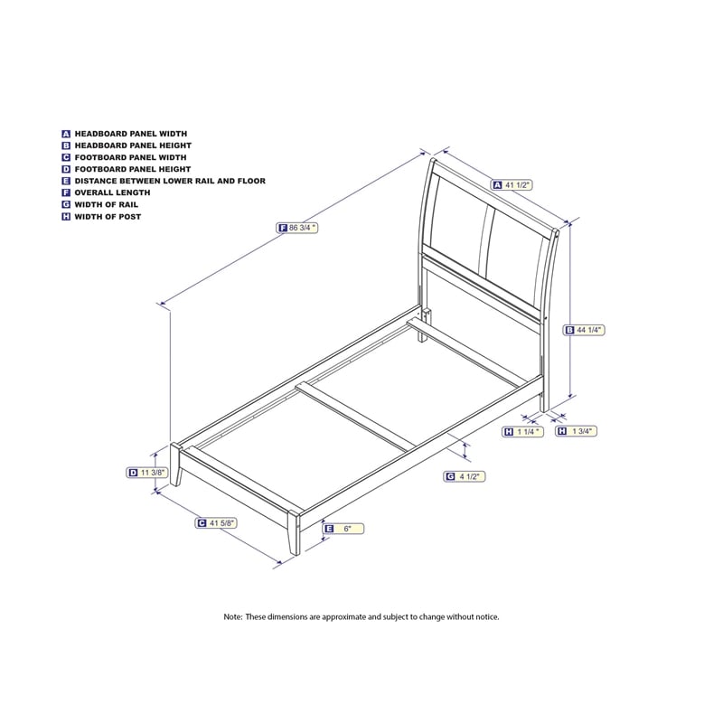 Leo & Lacey Contemporary Twin XL Solid Wood Foundation Bed in White