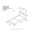 Leo & Lacey Contemporary Twin XL Solid Wood Foundation Bed in White
