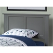 Leo & Lacey Contemporary Twin Solid Wood Panel Headboard in Grey