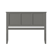 Leo & Lacey Contemporary Queen Solid Wood Panel Headboard in Grey