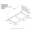 Leo & Lacey Traditional Wood Twin XL Panel Bed with USB Charger in Gray