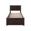 Leo & Lacey Madison Twin Platform Bed  & Twin Trundle in Grey