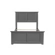 Leo & Lacey Madison Twin Wood Foundation Bed with Matching Footboard in Grey