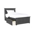 Leo & Lacey Madison Twin Platform Bed  and Storage Drawers in Grey