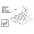 Leo & Lacey Madison Twin Platform Bed  and Storage Drawers in Grey