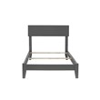 Leo & Lacey Twin XL Traditional Bed in Gray
