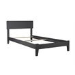 Leo & Lacey Twin XL Traditional Bed in Gray