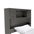 Leo & Lacey Solid Wood Twin XL Platform Bed with USB Charging Station in Gray