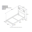 Leo & Lacey 2-Shelf Traditional Solid Wood Twin XL Bed in Gray