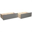Leo & Lacey Twin Full Bed Drawer in Gray (Set of 2)