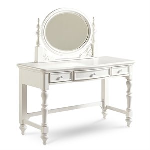 sweetheart vanity with mirror in white
