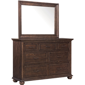 home fare chatham park drawer dresser in distressed brown
