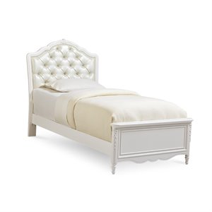 home fare sweetheart youth full upholstered bed