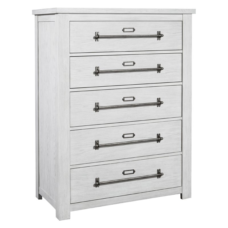 Home Fare Five Drawer White Chest For Sale Online