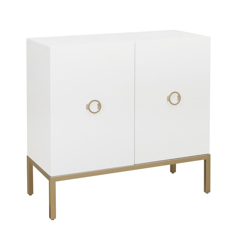 Home Fare White Two Door Accent DSD204051