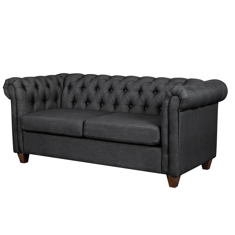 Tufted Chesterfield Sofa in Slate Gray 320C1477005