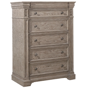 kingsbury 6 drawer chest in french gray