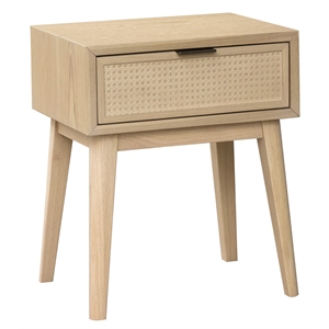 home fare cane nightstand in light brown