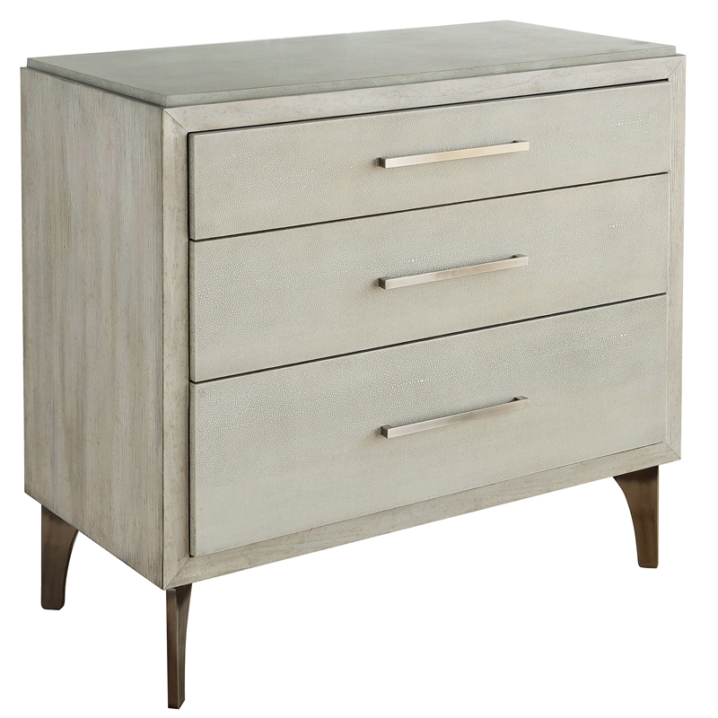 Three Drawer Chest in Gray Wood DSD260012