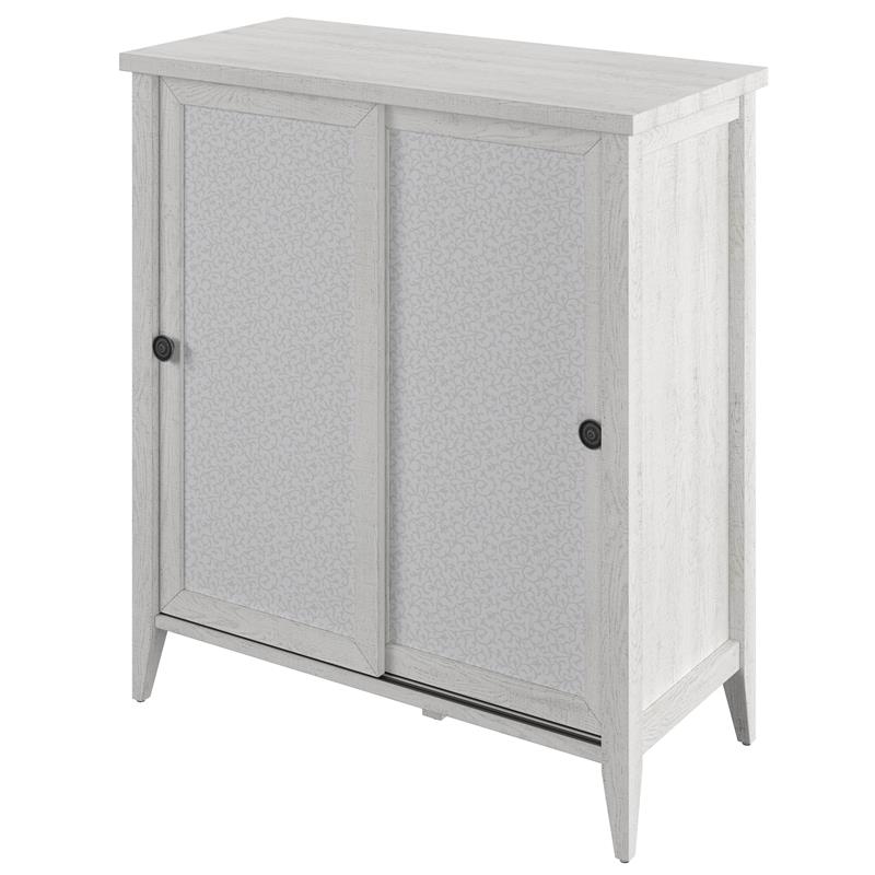Chelsea Rustic Wood Two Door Accent Storage in White J021700013
