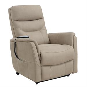 dual motor power performance fabric lift chair in beige