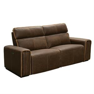 contemporary leather power reclining sofa