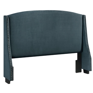 shelter style upholstered wingback queen headboard