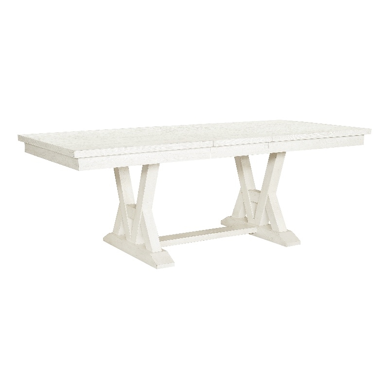 Maggie Valley Trestle Table with Extension Leaf by Samuel Lawrence