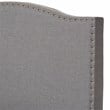 Natural Greige Twin Bed in Gray