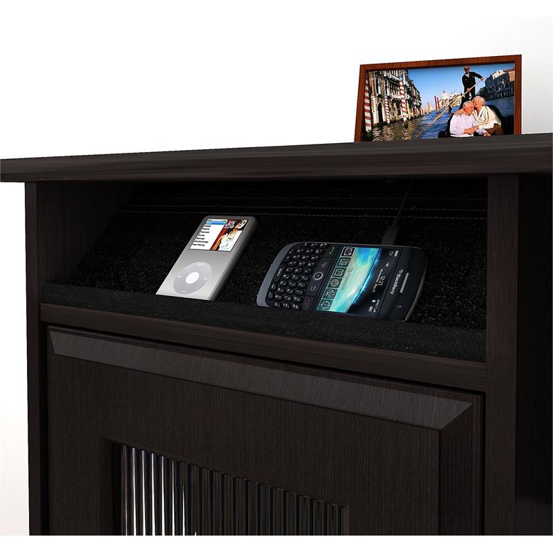 Bush Furniture Cabot L Shaped Desk And 16 Cube Bookcase In Oak Image Is Loading Bush Furniture Cabot L Shaped Desk And 16