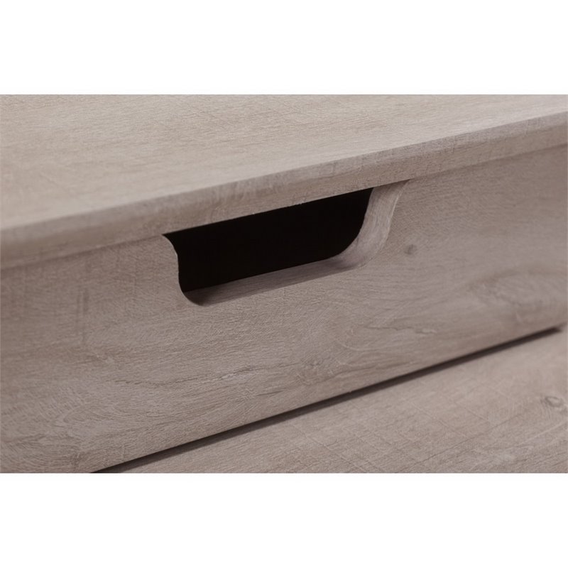 Bush Furniture Key West Desktop Organizer With Drawers In Washed