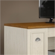 Fairview L Desk with Hutch and Bookcase in Antique White - Engineered Wood