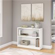 Universal 2 Shelf Bookcase in Pure White - Engineered Wood