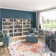 Universal 2 Shelf Bookcase in Pure White - Engineered Wood