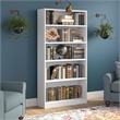 Universal 5 Shelf Bookcase in Pure White - Engineered Wood