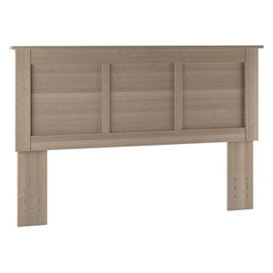 somerset queen or full size headboard in ash gray - engineered wood