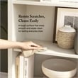 Salinas Tall 5 Shelf Bookcase in Antique White - Engineered Wood