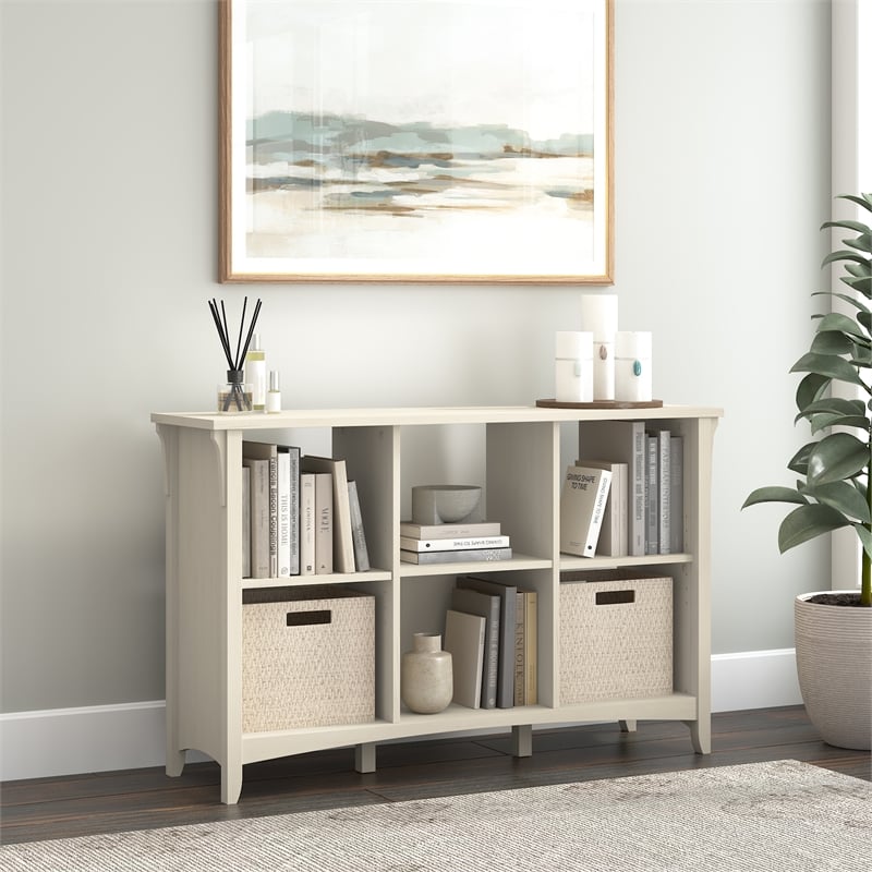 Salinas 6 Cube Organizer in Antique White - Engineered Wood
