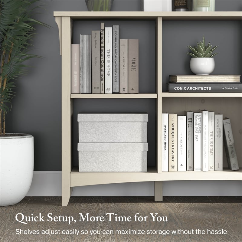 Salinas 6 Cube Organizer in Antique White - Engineered Wood