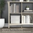 Salinas 6 Cube Organizer in Antique White - Engineered Wood