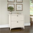 Salinas 2 Drawer Lateral File Cabinet in Antique White - Engineered Wood