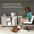 Salinas Accent Storage Cabinet with Doors in Antique White - Engineered Wood