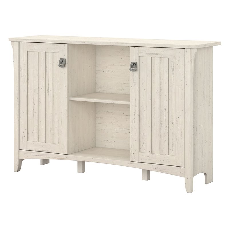 Salinas Accent Storage Cabinet with Two Doors in Antique White - Engineered Wood