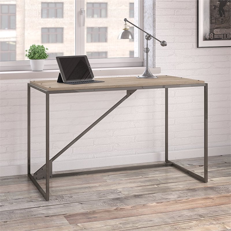 bush furniture refinery 50w industrial desk